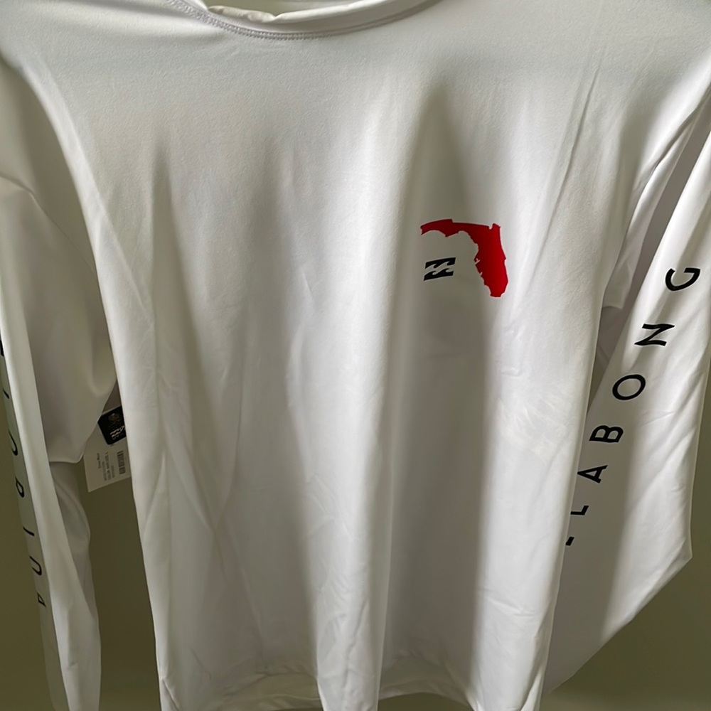 NWT Billabong sun shirt w/ Florida Flag